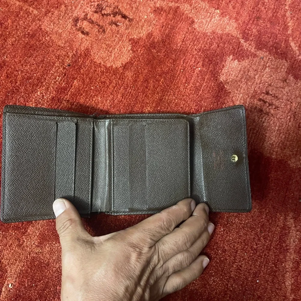Louis Vuitton Wallet Leather Brown Authentic